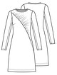 Платье приталенного силуэта №17 — выкройка из Knipmode Fashionstyle 9/2020