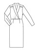 Платье с глубоким вырезом №121 — выкройка из Burda 10/2020