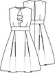 Платье с разрезом на спинке №9 — выкройка из Knipmode Fashionstyle 10/2020