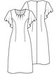Платье с рукавами-крылышками №15 — выкройка из Knipmode Fashionstyle 10/2020