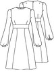 Платье с втачным поясом №8 — выкройка из Knipmode Fashionstyle 10/2020