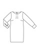 Мини-платье с бантовой складкой №120 — выкройка из Burda 11/2020