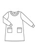 Платье А-силуэта №1 A — выкройка из Burda. Детская мода 2/2020