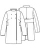 Двубортное пальто с воротником-стойкой №11