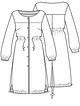 Платье-рубашка с кулиской на талии №8 — выкройка из Knipmode Fashionstyle 11/2020