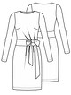 Трикотажное платье приталенного силуэта №16 — выкройка из Knipmode Fashionstyle 12/2020