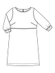 Платье с вырезом-лодочкой №126 — выкройка из Burda 1/2021