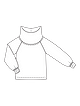 Пуловер с широким воротником №112 A