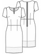 Платье-футляр №4 — выкройка из Knipmode Fashionstyle 1/2021