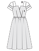 Платье в стиле 50-х №106 — выкройка из Burda 2/2021