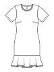 Платье приталенного силуэта №123 — выкройка из Burda 3/2021