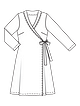 Платье с запахом №110 — выкройка из Burda 3/2021