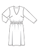 Платье простого кроя №119 — выкройка из Burda 3/2021