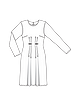 Платье со складками №103 — выкройка из Burda 3/2021