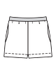 Трикотажные шорты на эластичном поясе №18
