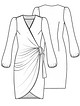 Платье с запахом №5 — выкройка из Knipmode Fashionstyle 3/2021