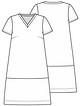 Платье-футболка №2 — выкройка из Knipmode Fashionstyle 3/2021