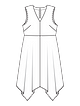 Платье с завышенной талией №126 — выкройка из Burda 4/2021