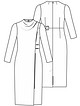 Платье с накладной деталью переда №17 — выкройка из Knipmode Fashionstyle 4/2021