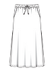 Макси-юбка на эластичном поясе №415
