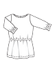 Мини-платье в спортивном стиле №128 — выкройка из Burda 5/2021