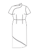 Облегающее платье №122 — выкройка из Burda 6/2021