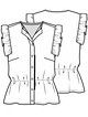 Кружевная блузка без рукавов №10