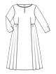 Льняное платье миди №119 — выкройка из Burda 7/2021