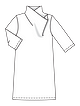 Мини-платье с высоким воротником №114 — выкройка из Burda 8/2021