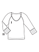Пуловер с глубоким вырезом №116