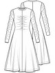 Платье со сборками на лифе и рукавах №20 — выкройка из Knipmode Fashionstyle 10/2021