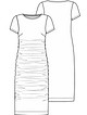 Платье-футболка со сборками №13 — выкройка из Knipmode Fashionstyle 10/2021