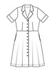 Платье в стиле ретро №401 — выкройка из Burda. Мода для полных 2/2021