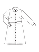 Платье рубашечного кроя №101 — выкройка из Burda 11/2021