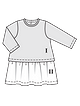Платье из разнофактурных тканей №132 — выкройка из Burda 11/2021