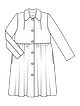 Пальто из клетчатой ткани №109 A