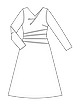 Платье с расклешенной юбкой №112 — выкройка из Burda 12/2021