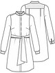 Платье со стеганой кокеткой №5 — выкройка из Knipmode Fashionstyle 12/2021