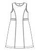 Платье-сарафан №129 — выкройка из Burda 1/2022