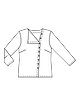Блузка с асимметричной застёжкой №103 A