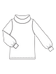Пуловер с широкими рукавами №104