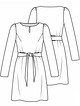 Платье из ткани с пайетками №4 — выкройка из Knipmode Fashionstyle 1/2022