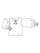 Блузка с пышными рукавами №117