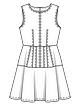 Джинсовое платье №114 A — выкройка из Burda 2/2022