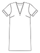 Платье с V -вырезом №111 — выкройка из Burda 2/2022