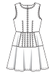 Платье в стиле 60-х №114 B — выкройка из Burda 2/2022
