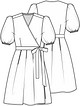 Платье с запахом №8 — выкройка из Knipmode Fashionstyle 2/2022