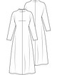 Трикотажное платье длиной миди №2 — выкройка из Knipmode Fashionstyle 2/2022