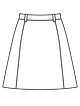Мини-юбка с завязывающимся поясом №119 B