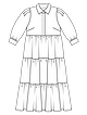 Платье с завышенной талией №104 — выкройка из Burda 3/2022